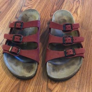 Florida Earth Red Birkenstocks